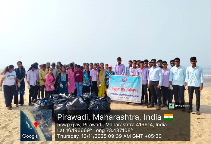 Beach Cleaning Drive at Achara Beach On occasion Of Indian Government Sardar@150 Programm